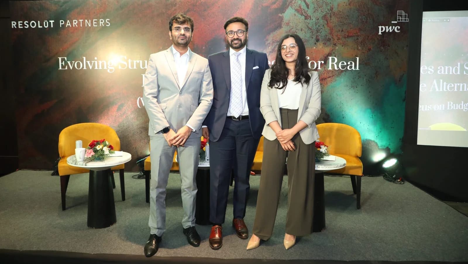 Conference speaker at podium 7