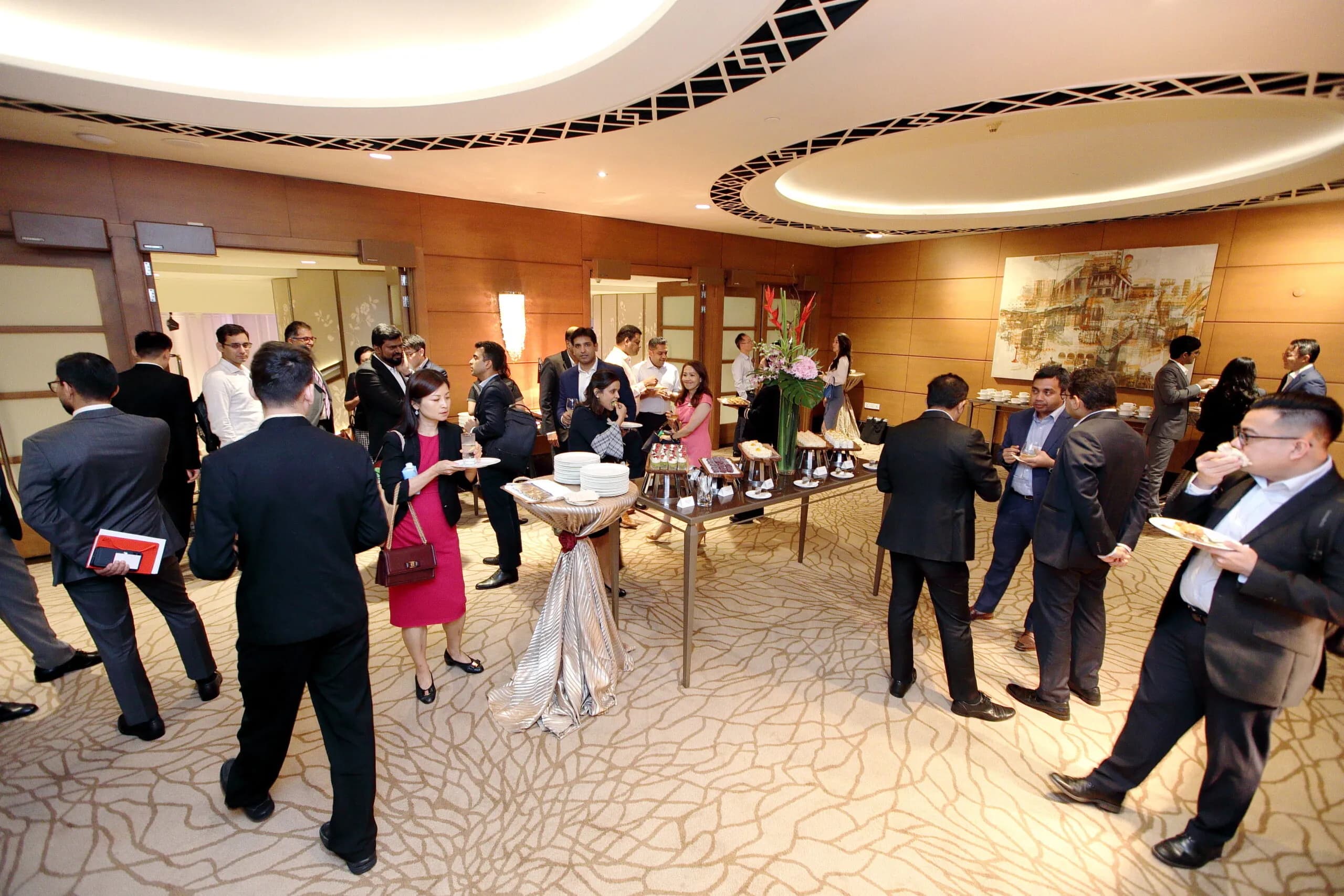 Conference speaker at podium 12