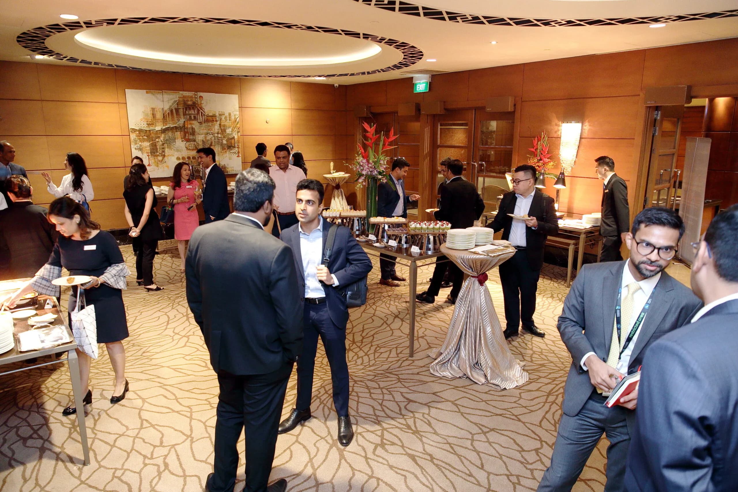 Conference speaker at podium 15