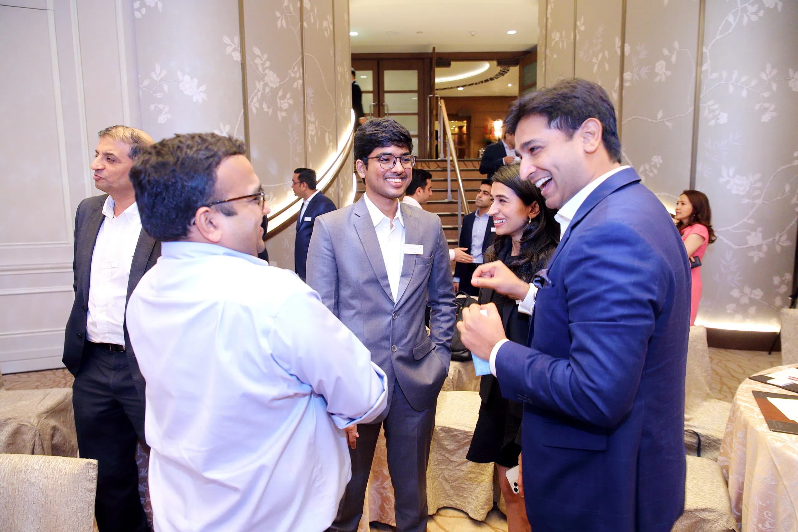 Conference speaker at podium 33