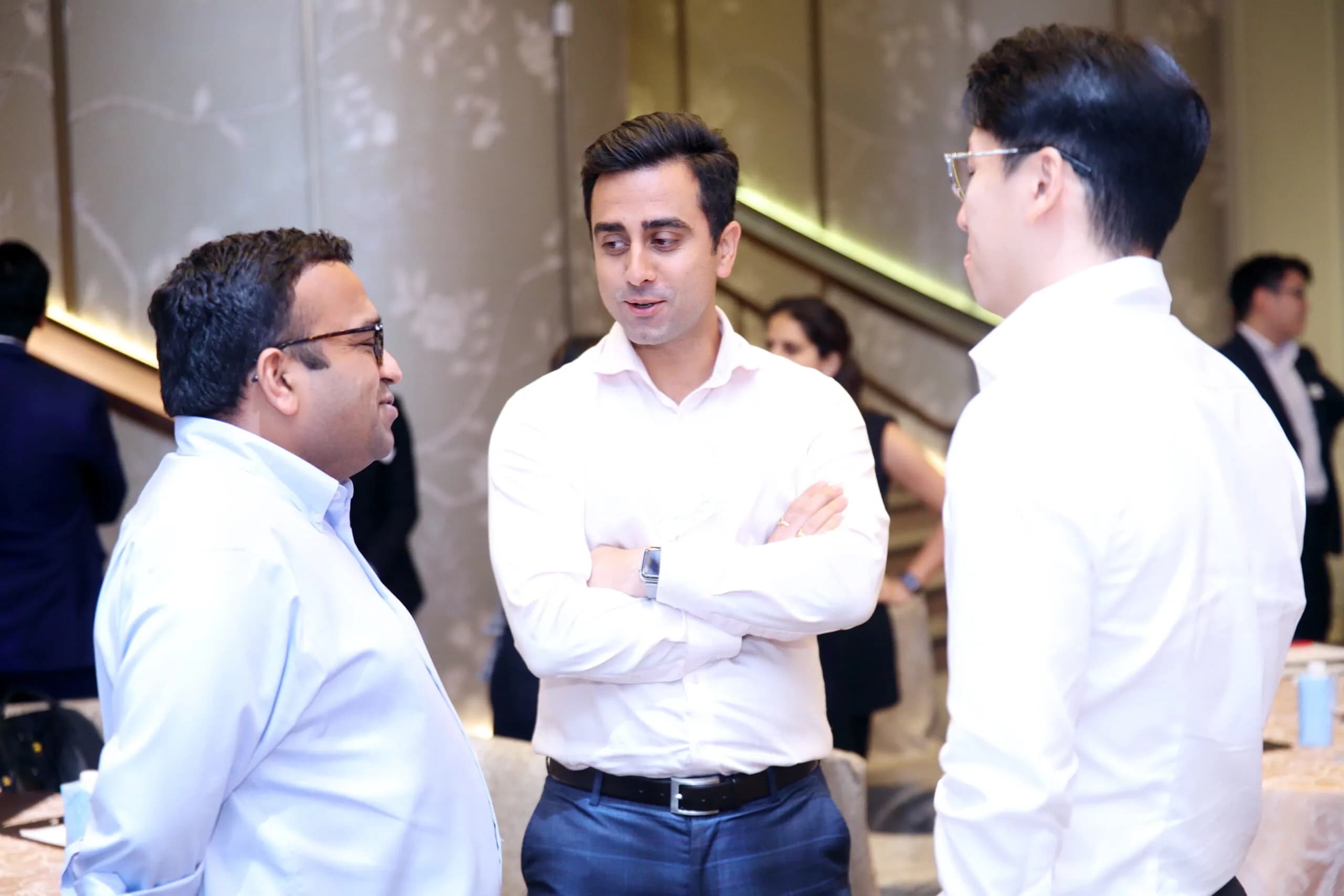 Conference speaker at podium 39