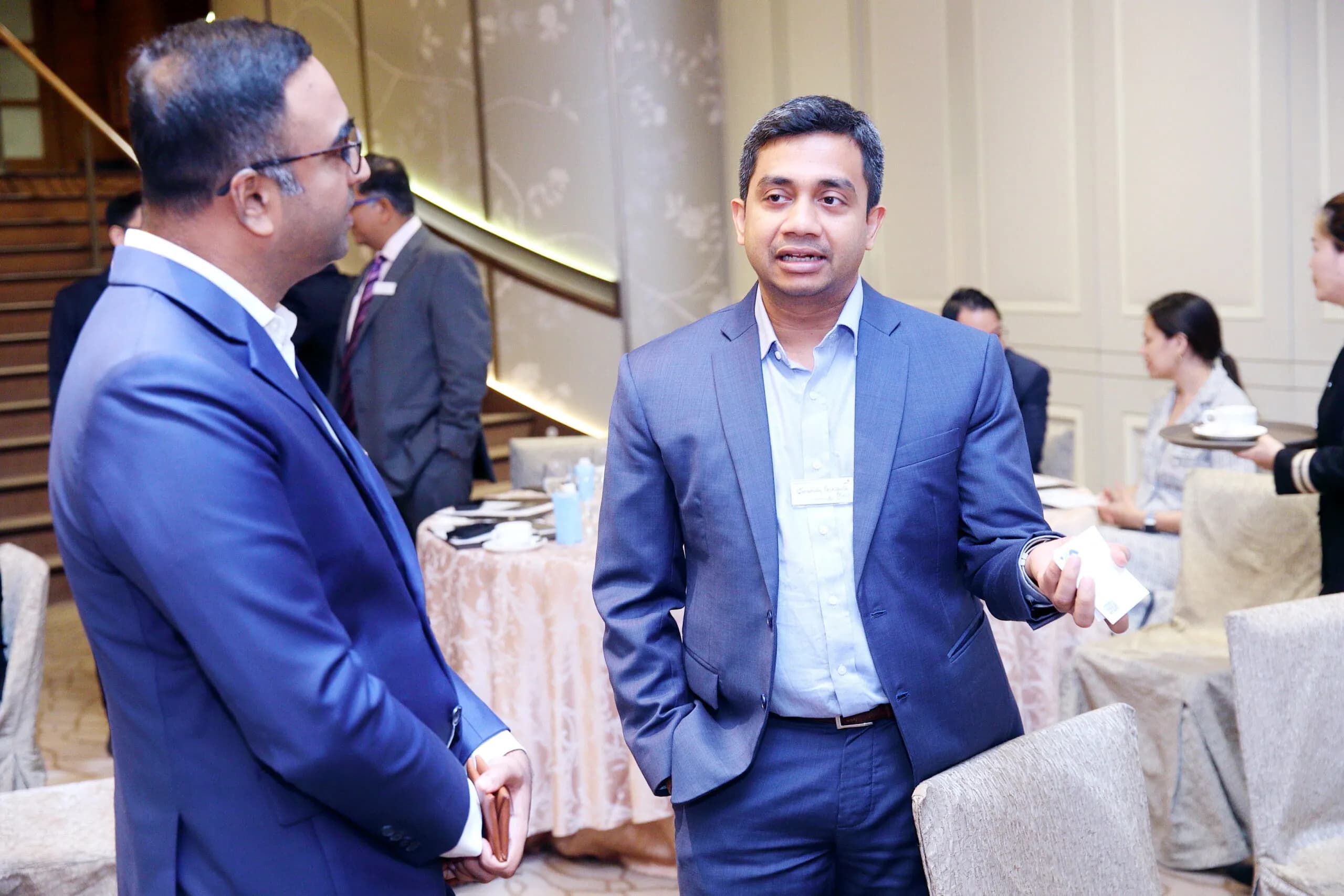 Conference speaker at podium 40