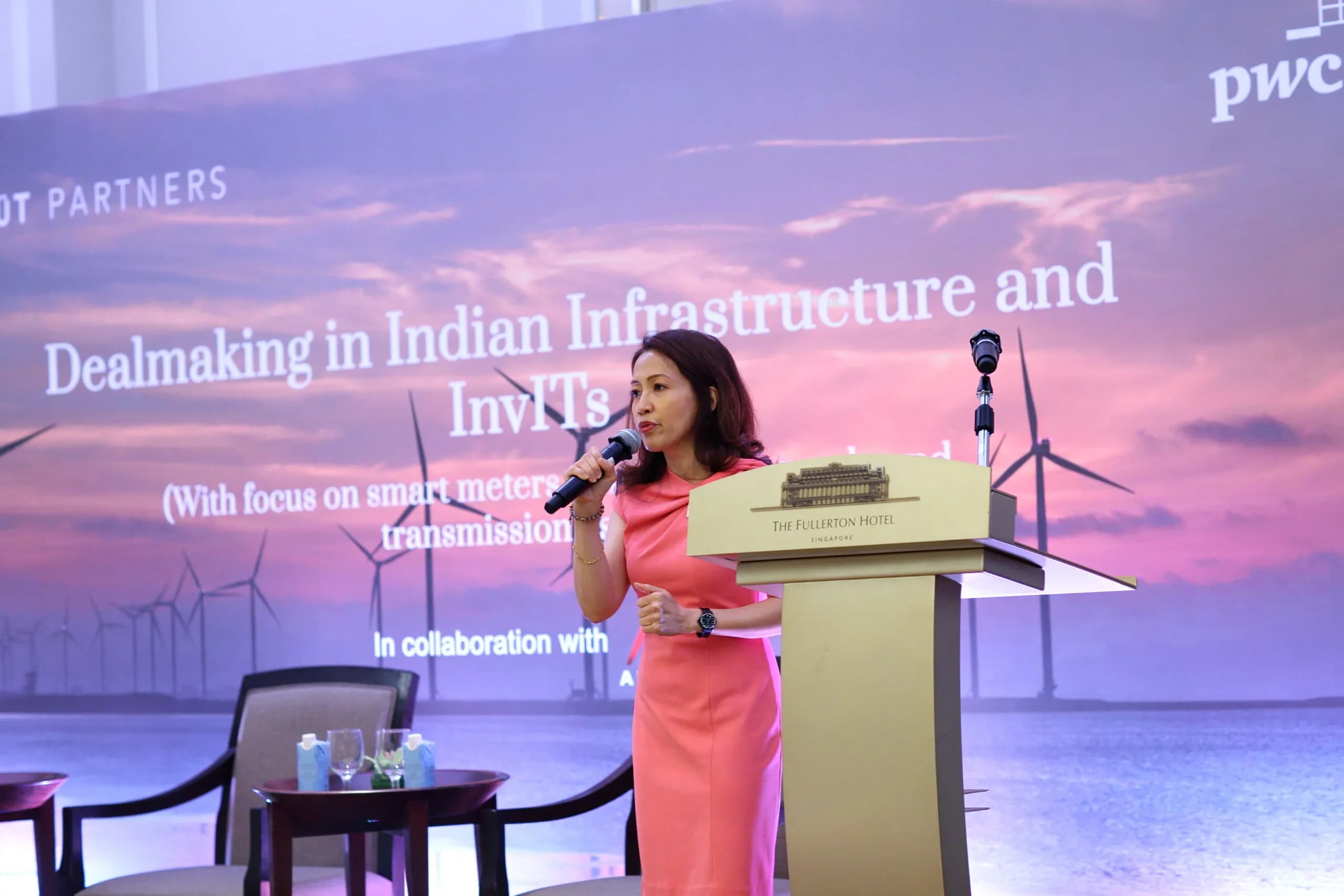 Conference speaker at podium 46