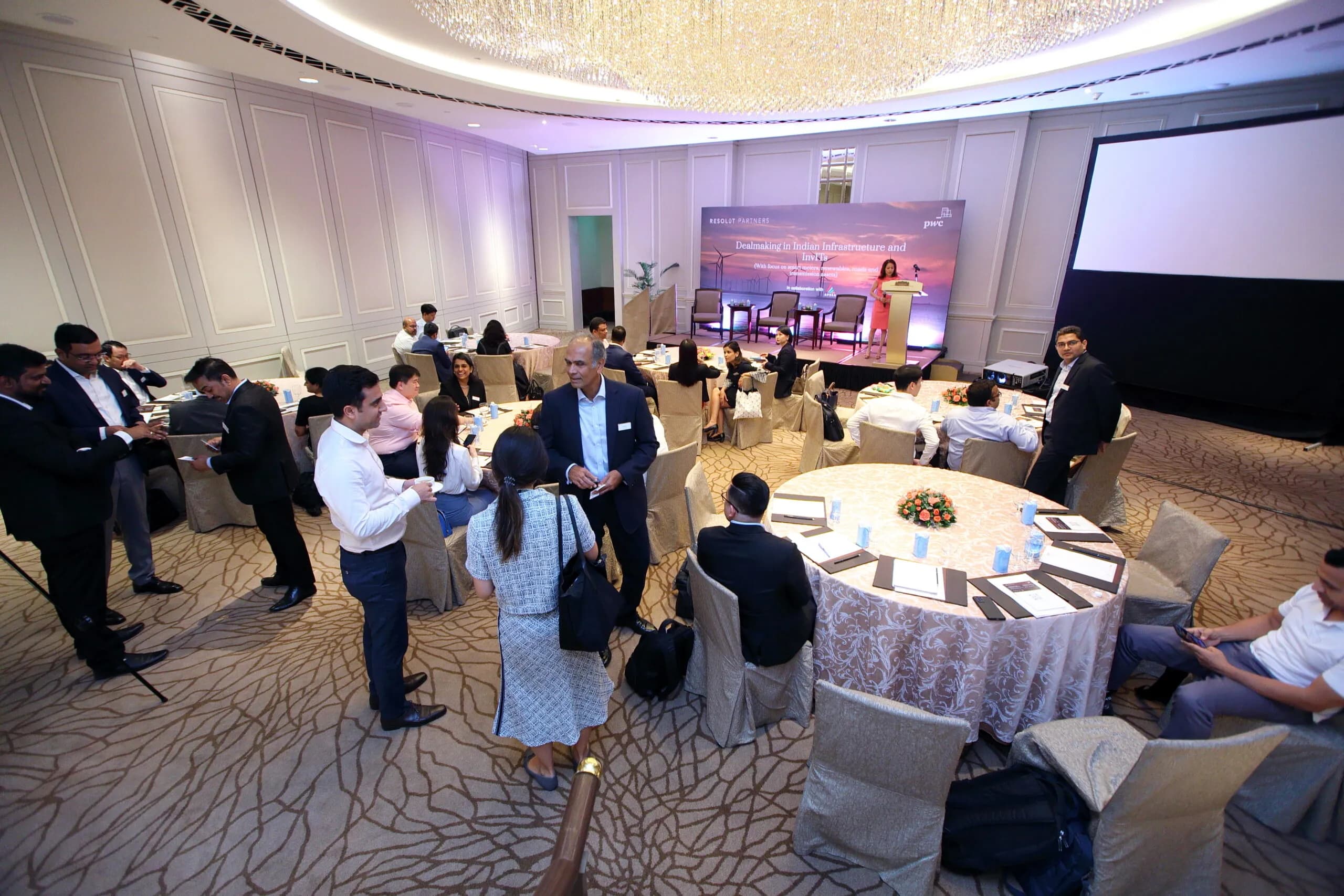 Conference speaker at podium 47