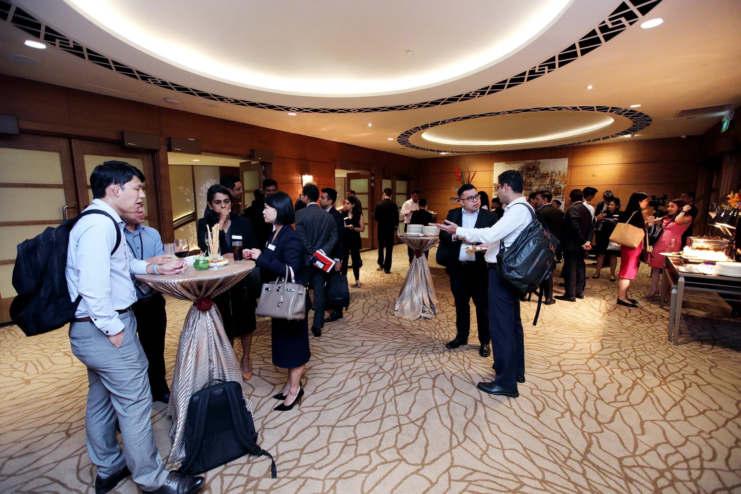 Conference speaker at podium 5