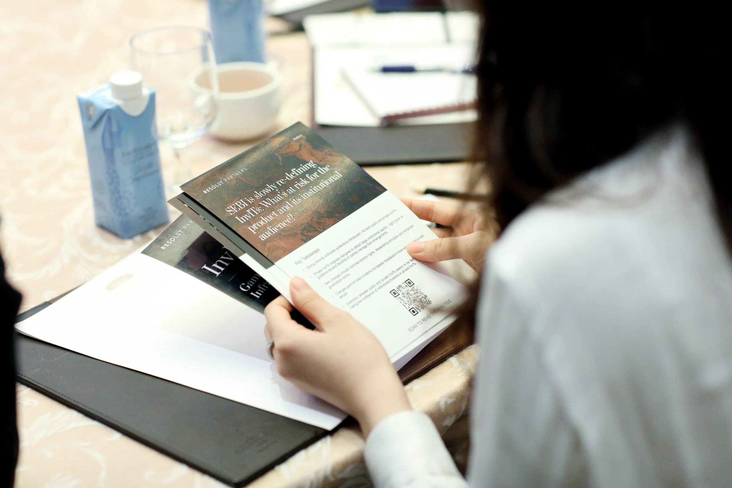 Conference speaker at podium 50