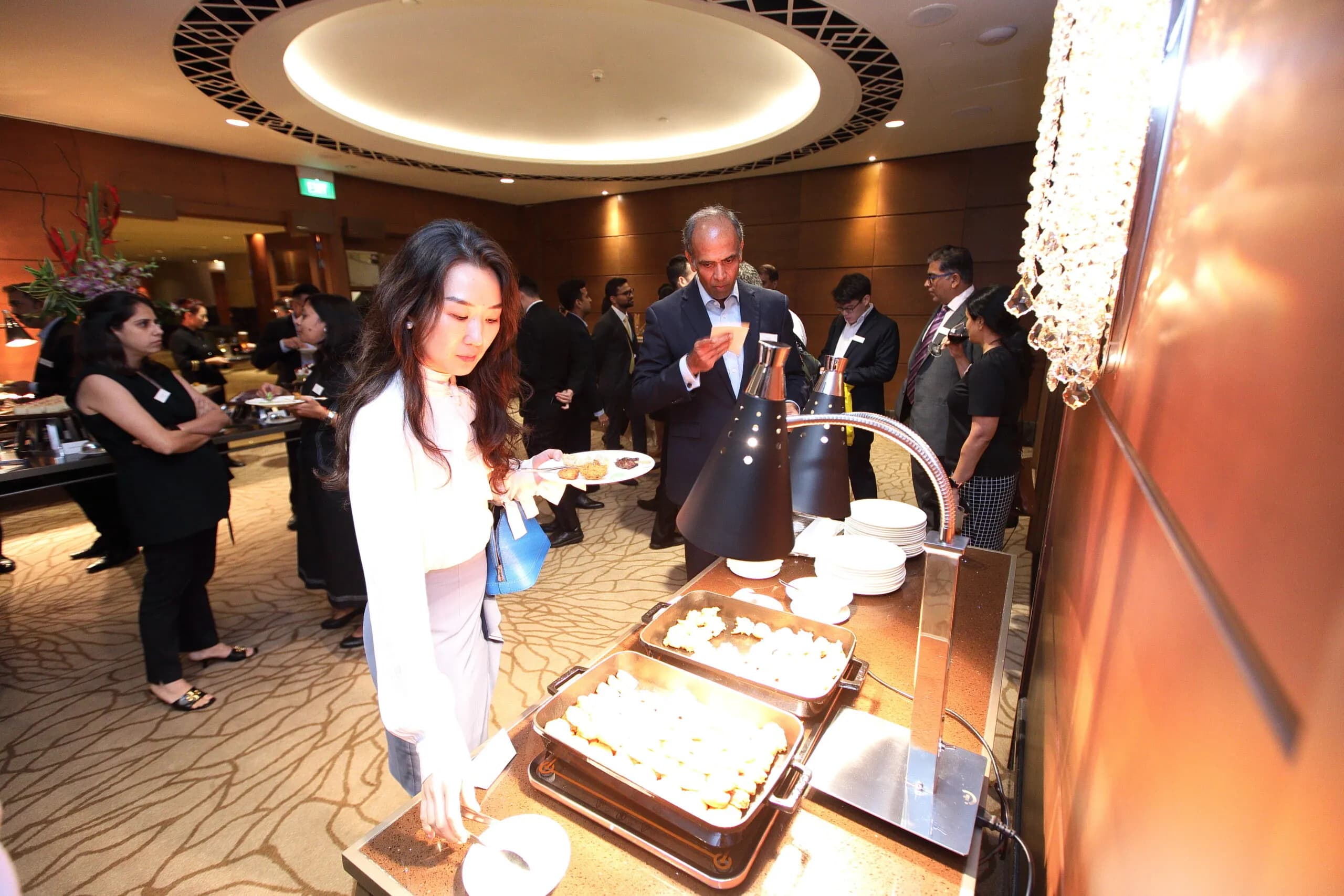 Conference speaker at podium 7