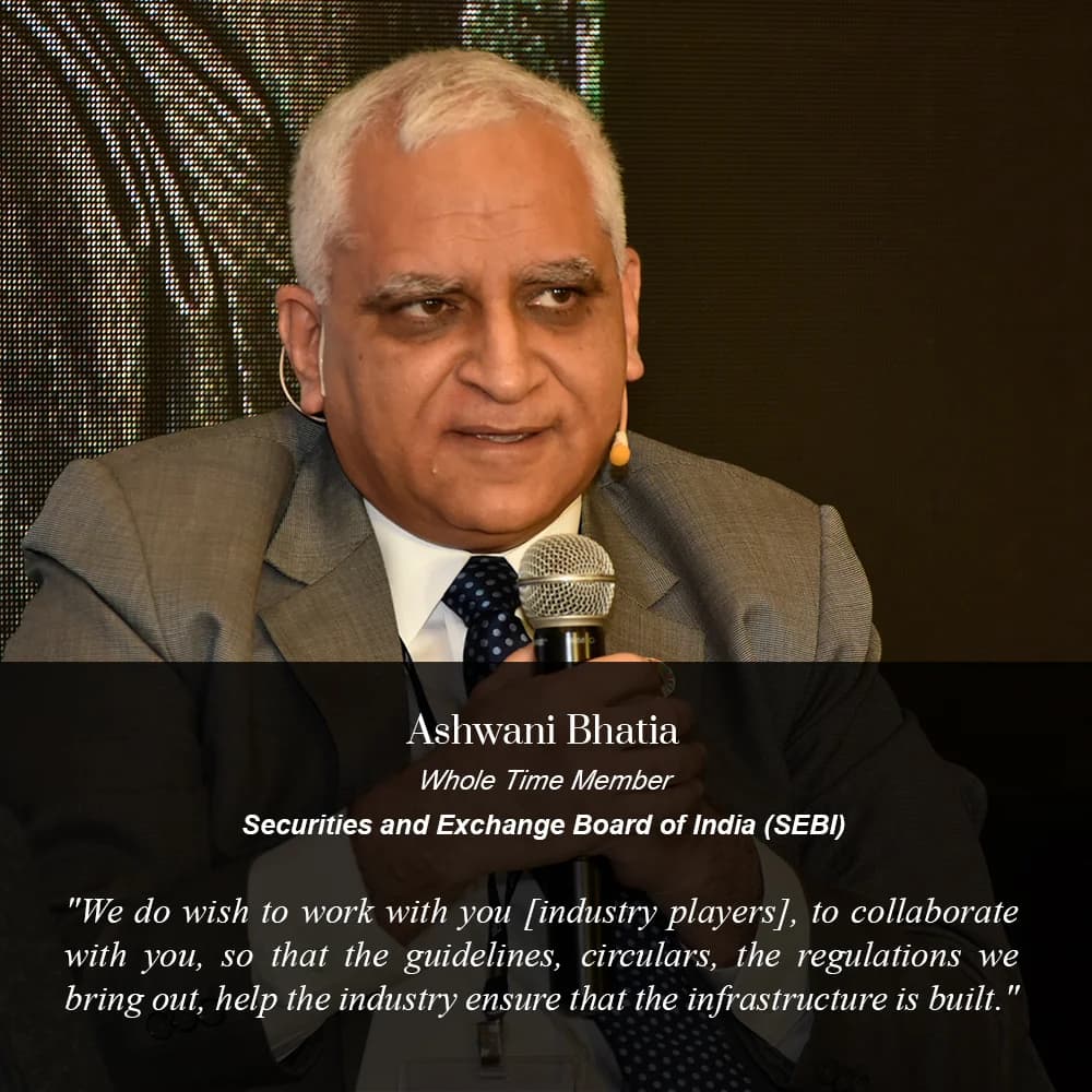 Conference speaker at podium 1