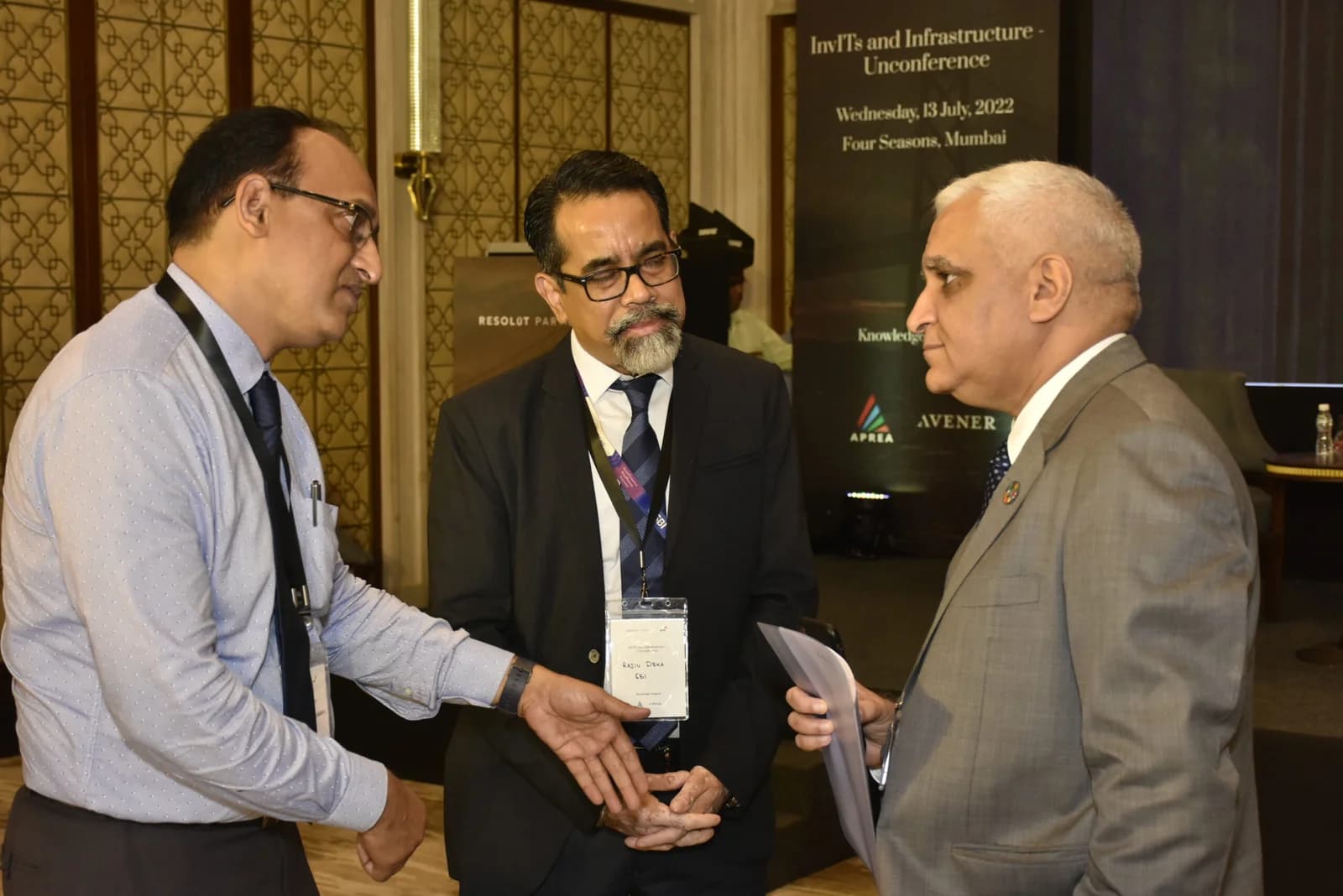 Conference speaker at podium 34