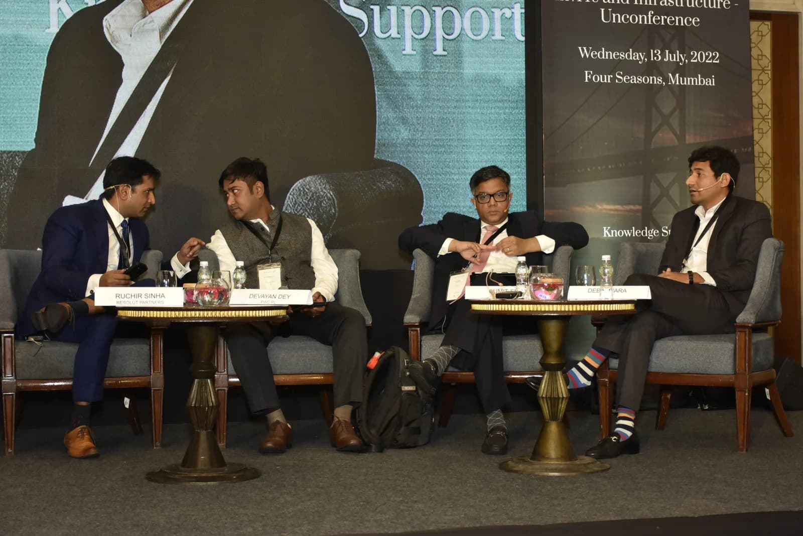 Conference speaker at podium 44