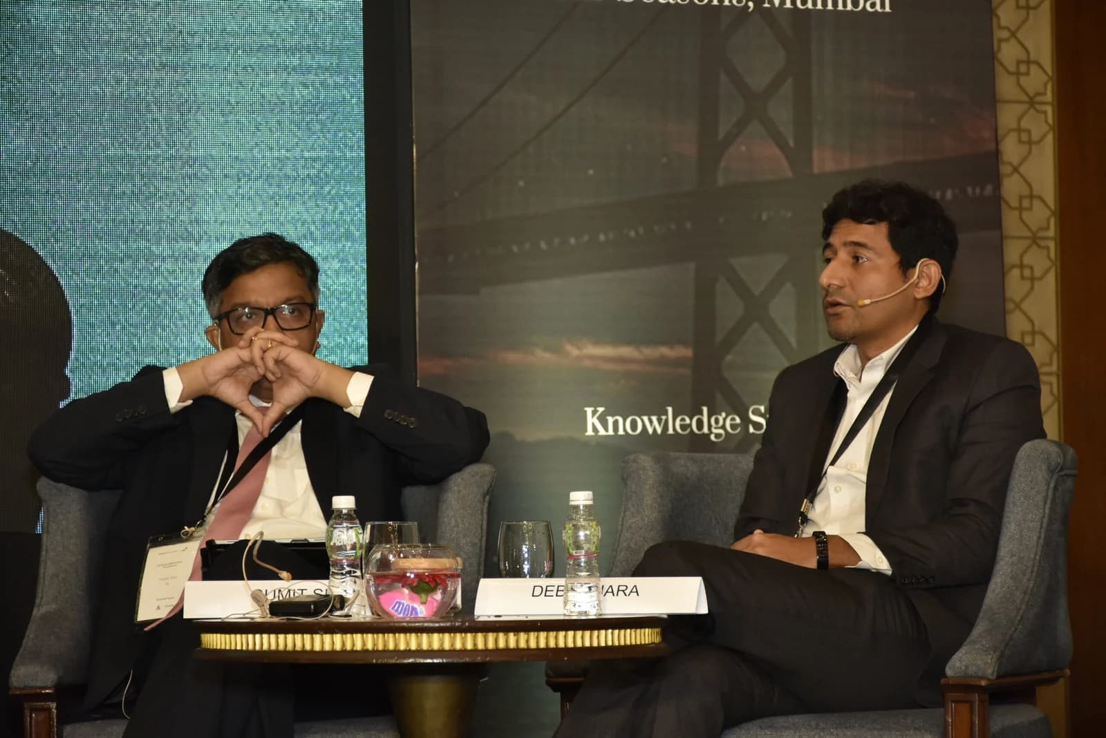 Conference speaker at podium 48