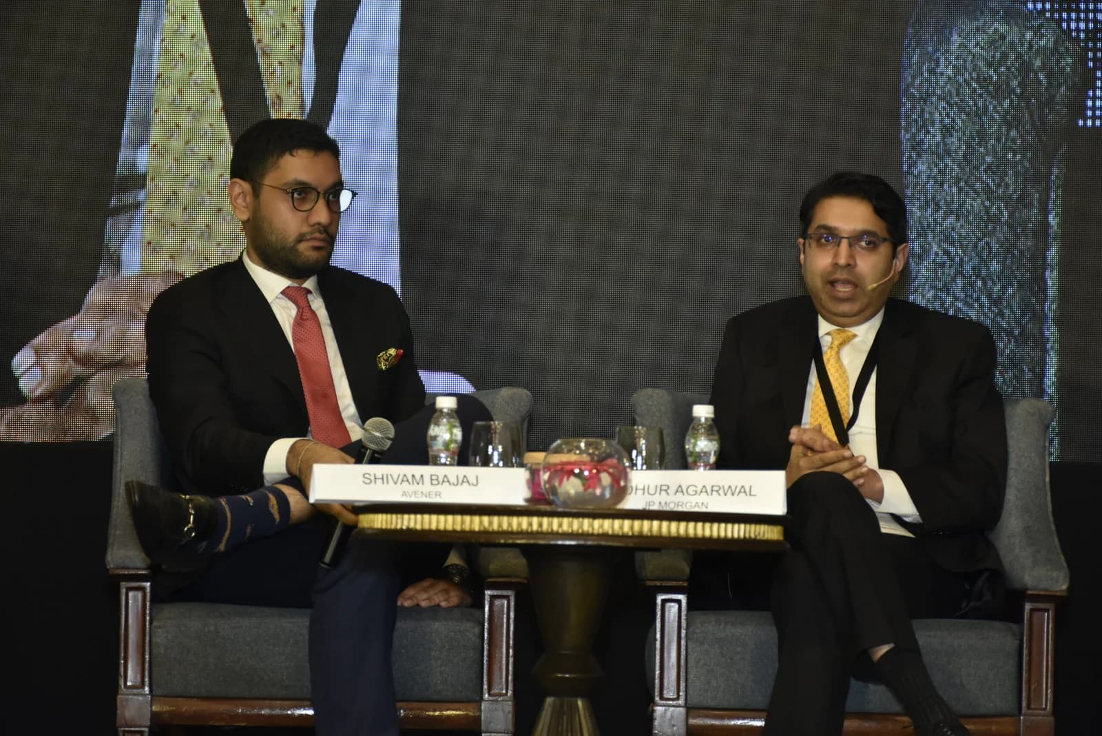 Conference speaker at podium 72