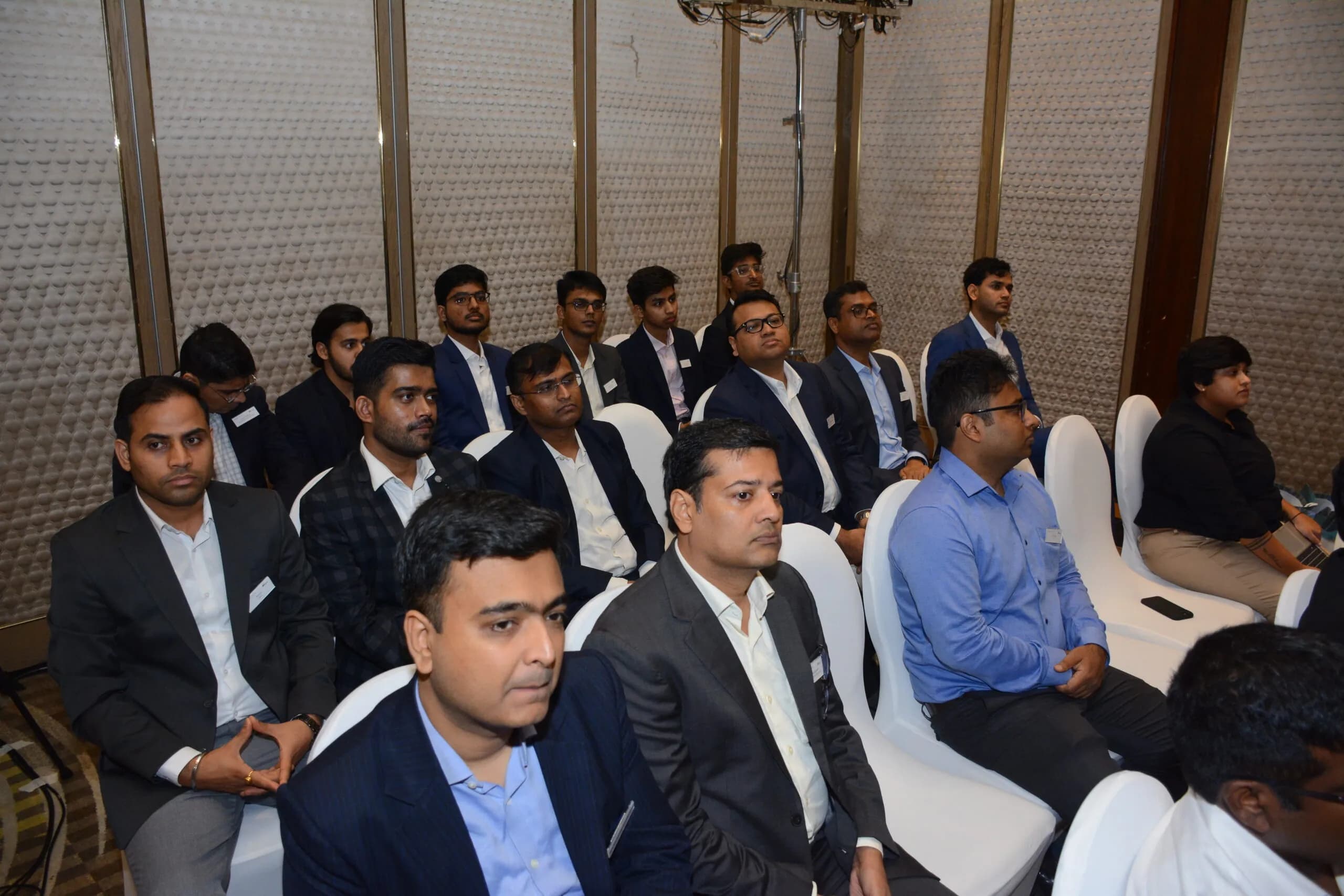 Conference speaker at podium 22