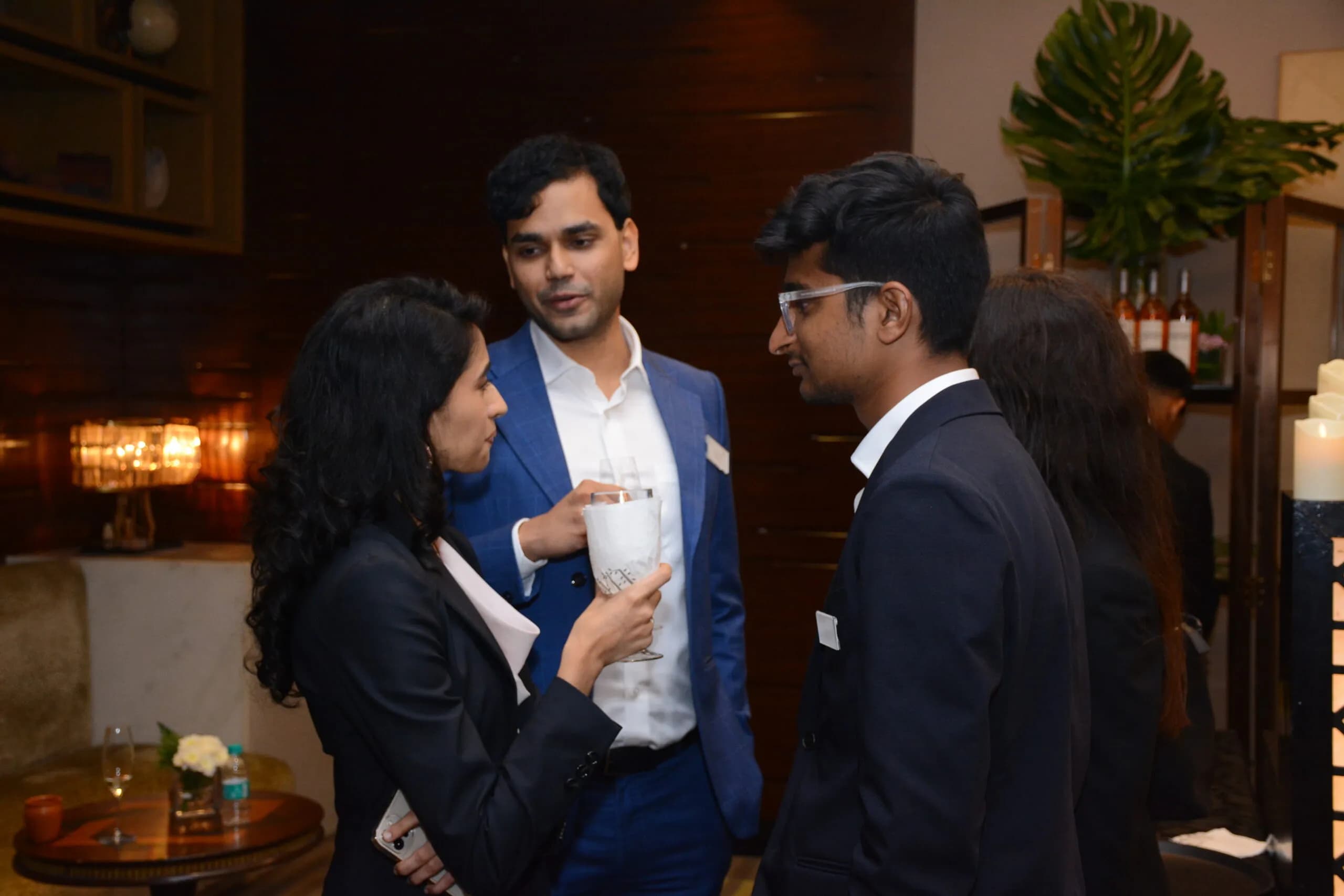 Conference speaker at podium 25