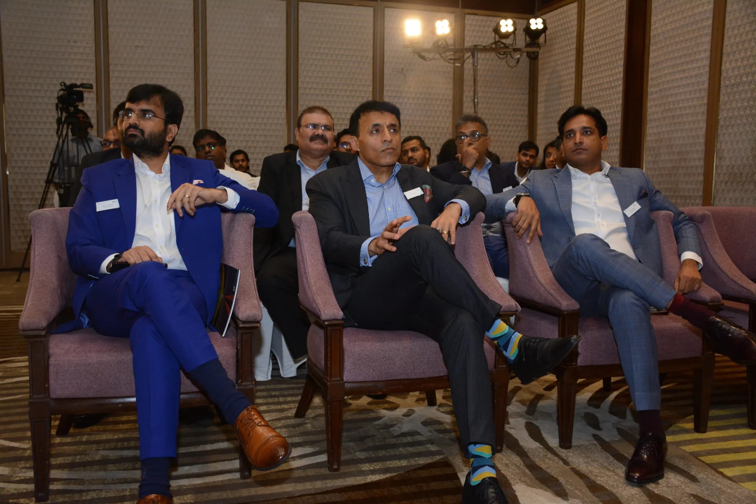 Conference speaker at podium 35