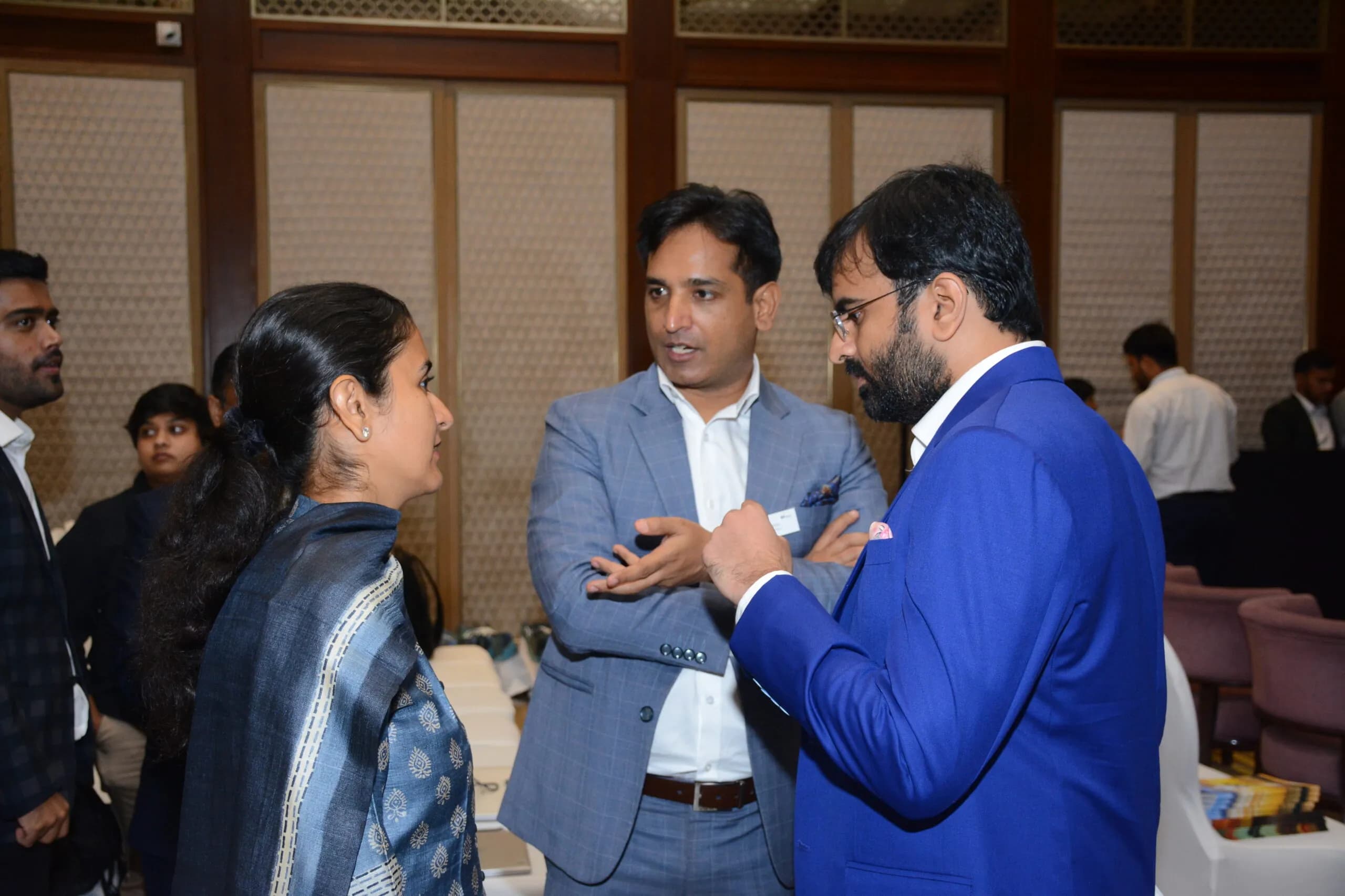 Conference speaker at podium 42