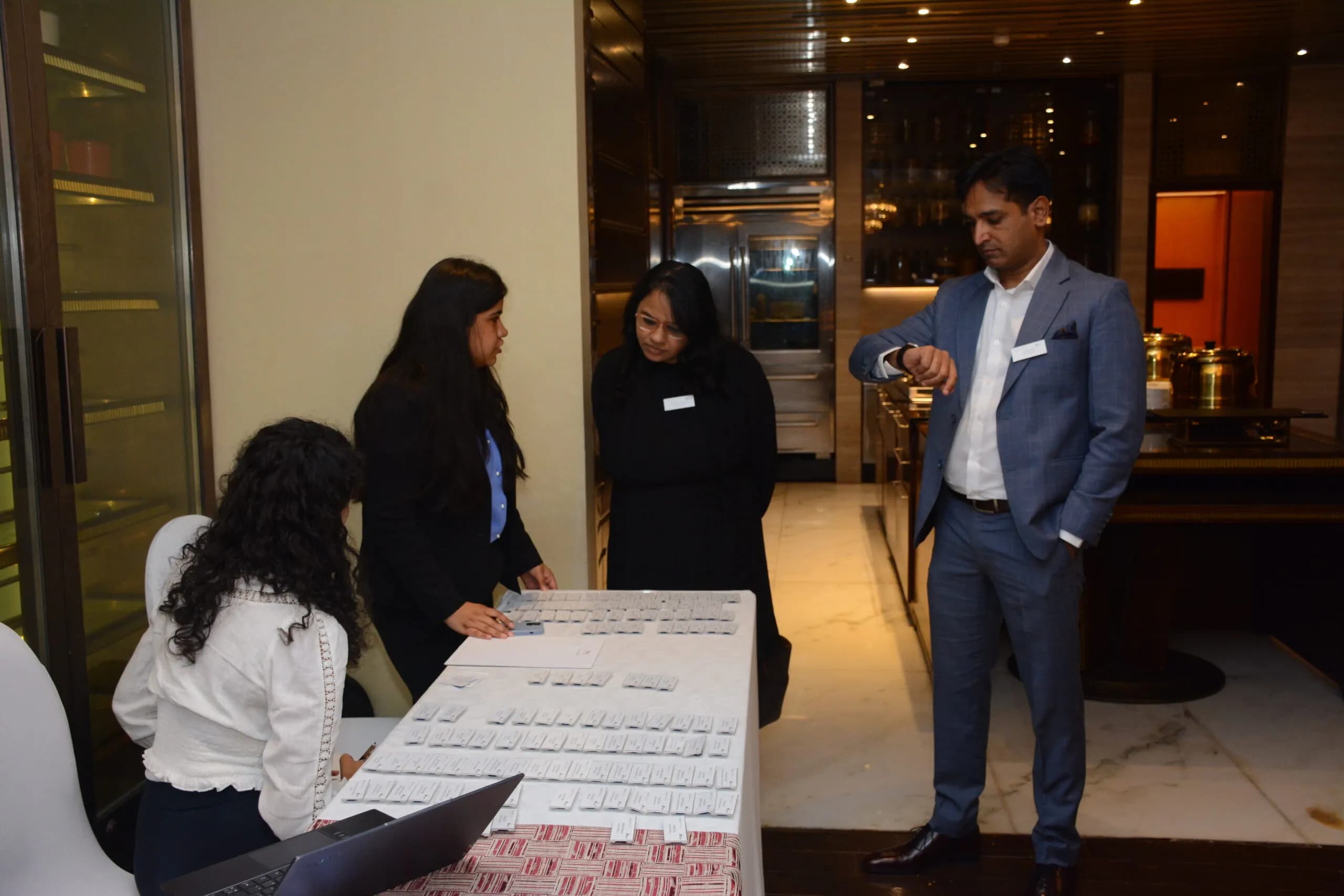 Conference speaker at podium 43