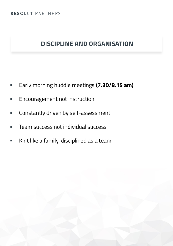 discipline and org